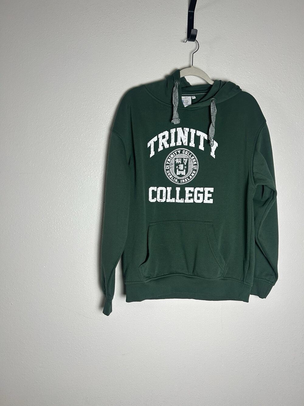Trinity College Dublin Ireland Green Hoodie Men’s University Size Large